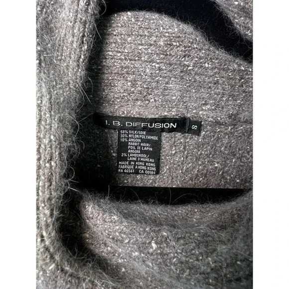 I.B. Diffusion Silk, Angora, Lambswool Blend Pullover Knit Sweater Size Small - Picture 4 of 7